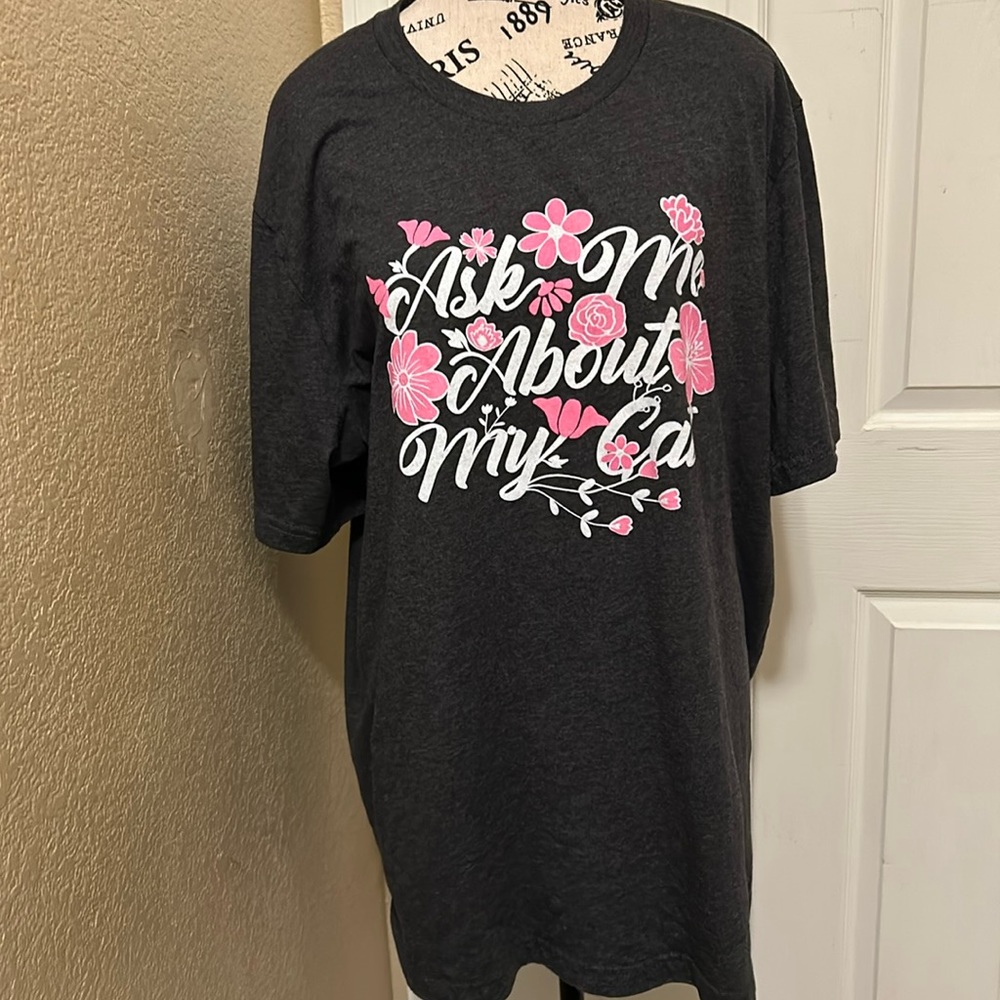 Cat lady shirt - grey